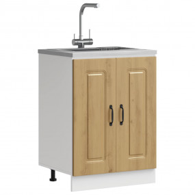 Sink Base Cabinet Artisan Oak Engineered Wood 23.6x18.1...