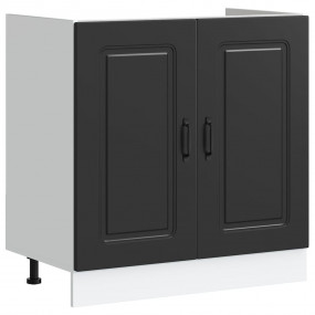 Sink Base Cabinet Black Engineered wood 31.5 x 18.1 x 3...