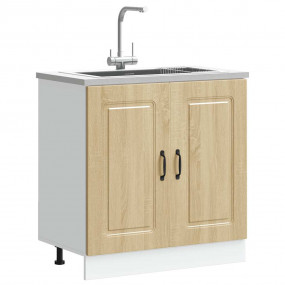 Sink Base Cabinet Sonoma oak Engineered wood 31.5 x 18....