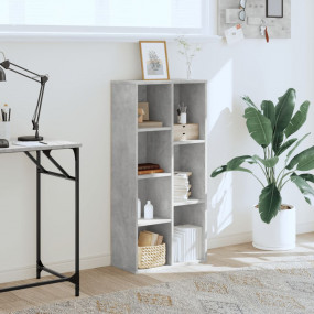 Bookcase Concrete grey Engineered wood Medium Bookcase