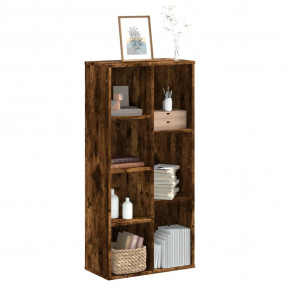 Bookcase Smoked Oak Engineered Wood Medium Bookcase Rec...