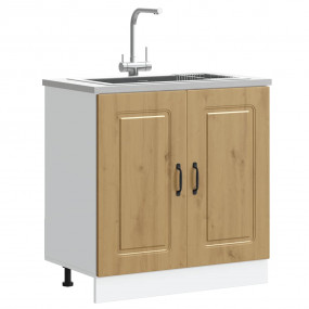 Sink Base Cabinet Artisan oak Engineered wood Medium