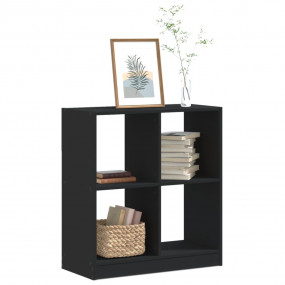 Bookcase Black Engineered wood Medium Bookcase Rectangu...