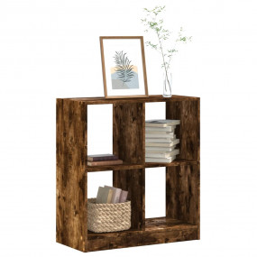 Bookcase Smoked Oak Engineered Wood Medium Bookcase Rec...