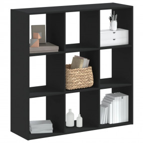 Bookcase Black Engineered wood 40.2 in x 12.6 in x 40.2...