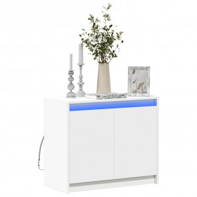 Sideboard White Engineered Wood 28.3 x 13.4 x 24.0 in S...