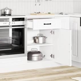 Kitchen Base Cabinet White Engineered Wood Standard