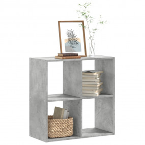Bookcase Concrete grey Engineered wood Medium Bookcase