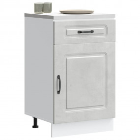Kitchen Base Cabinet Concrete gray Engineered wood Medi...