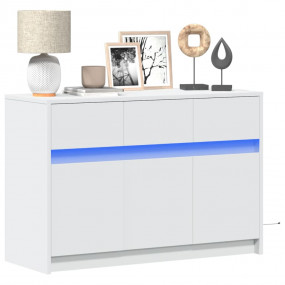 TV Cabinet White Engineered wood Medium TV Cabinet Rect...