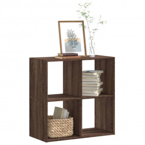 Bookcase Brown Oak Engineered Wood Medium Bookcase Rect...