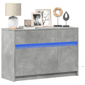 TV Cabinet Concrete Grey Engineered Wood Medium