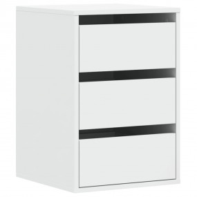 Chest of Drawers White Engineered Wood Medium Chest of ...