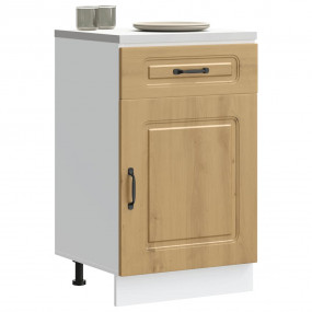 Kitchen Base Cabinet Artisan Oak Engineered Wood Medium