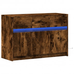 TV Cabinet Smoked oak Engineered wood Medium TV Cabinet