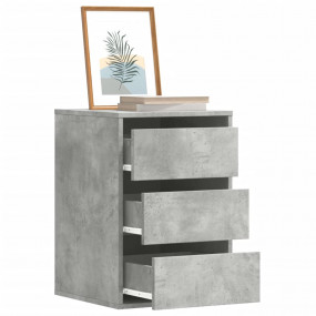 Chest of Drawers Concrete Grey Engineered Wood Compact