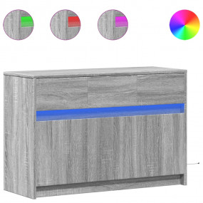 TV Cabinet Gray Sonoma Engineered Wood Medium TV Cabine...