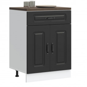 Kitchen Base Cabinet Black Engineered wood Standard