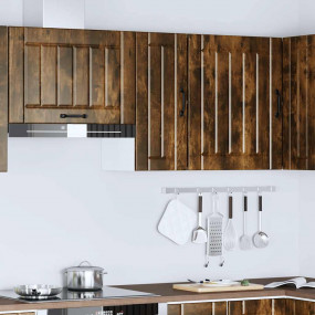 Kitchen Wall Cabinet Smoked Oak Engineered wood Medium