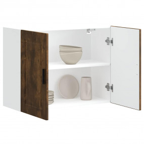 Kitchen Wall Cabinet Smoked Oak Engineered wood