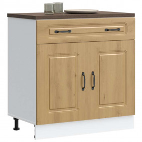 Kitchen Base Cabinet Artisan oak Engineered wood Large