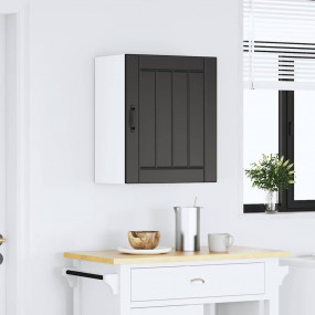Kitchen Wall Cabinet Black Engineered wood Medium