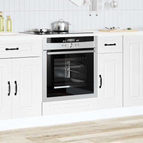 Oven Cabinet White Engineered wood Medium Adjustable Fe...