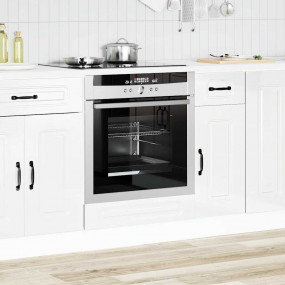 Oven Cabinet High gloss white Engineered wood Compact