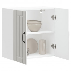 Kitchen Wall Cabinet High gloss white Engineered wood M...