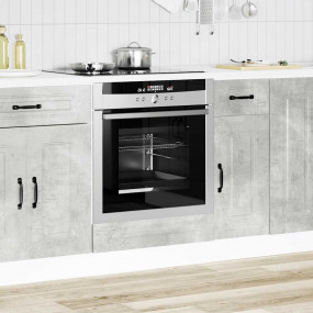 Oven Cabinet Concrete gray Engineered wood Compact
