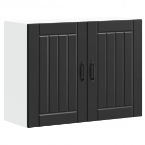 Kitchen Wall Cabinet Black Engineered wood Medium