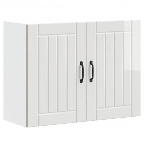 Kitchen Wall Cabinet High gloss white Engineered wood M...