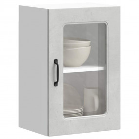 Kitchen Wall Cabinet Concrete Grey Engineered Wood and ...
