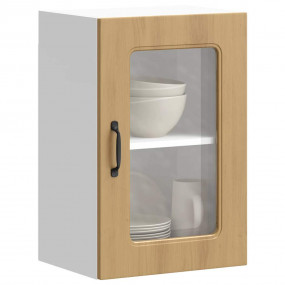 Kitchen Wall Cabinet Artisan oak Engineered wood, glass...