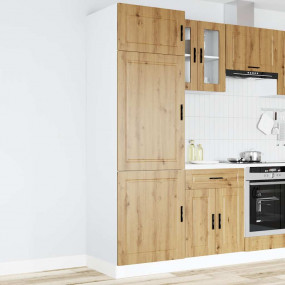 Kitchen Cupboard Artisan Oak Engineered Wood Tall Adjus...