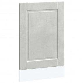 Dishwasher Panel Concrete Grey Engineered Wood Medium D...
