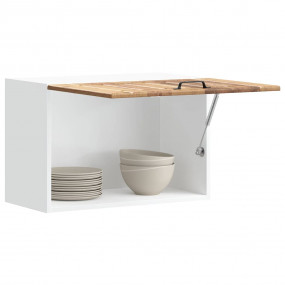 Kitchen Wall Cabinet Old Wood Compact Stylish Glass Doo...
