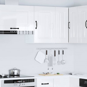 Kitchen Wall Cabinet High gloss white Engineered wood M...