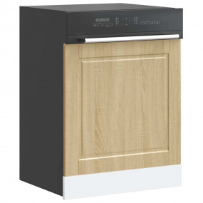 Dishwasher Panel Sonoma Oak Engineered Wood 23.6 x 0.6 ...