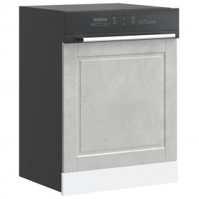 Dishwasher Panel Concrete grey Engineered wood Standard...