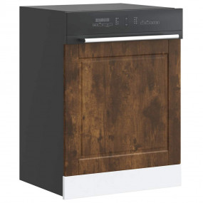 Dishwasher Panel Smoked Oak Engineered wood Standard Du...