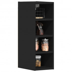 Hanging Cabinet Black Engineered Wood Small Hanging Cab...