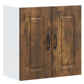 Kitchen Wall Cabinet Smoked Oak Engineered Wood Medium