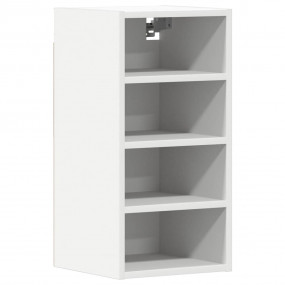 Hanging Cabinet White Engineered wood Compact Wall moun...