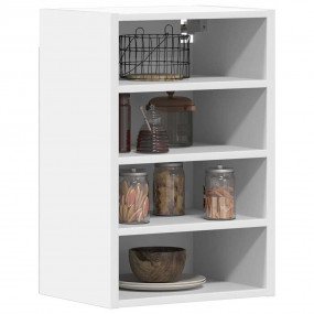 Hanging Cabinet White Engineered Wood 15.7x11.6x23.6 in