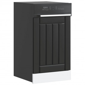 Dishwasher Panel Black Engineered Wood Standard Dishwas...
