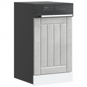Dishwasher Panel Concrete grey Engineered wood 17.7 x 0...