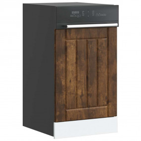 Dishwasher Panel Smoked Oak Engineered wood Medium Dura...