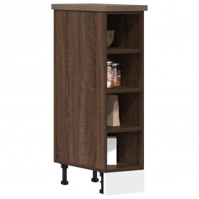 Bottom Cabinet Brown Oak Engineered Wood Medium Adjusta...