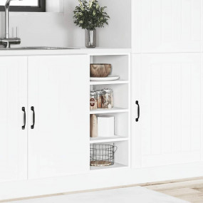 Bottom Cabinet White Engineered Wood 11.8x17.5x32.1 in